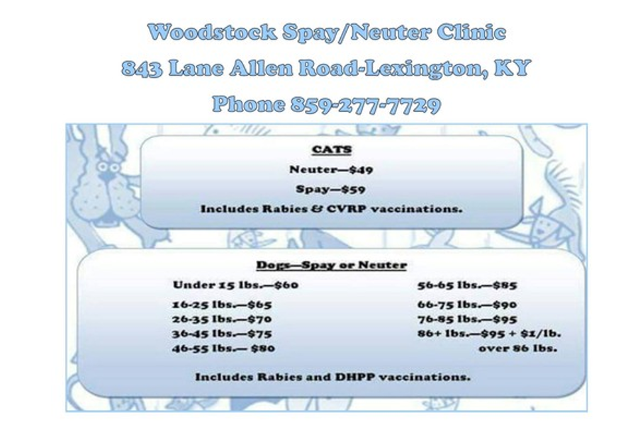Woodstock Spay/Neuter Program